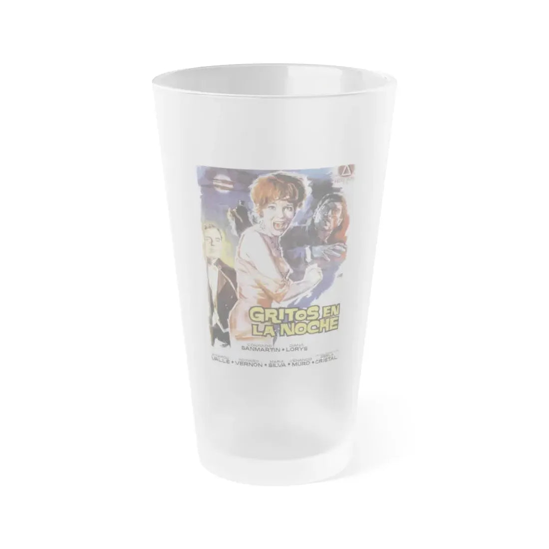 THE AWFUL DR. ORLOF 1962 Movie Poster - Frosted Pint Glass 16oz 16oz Frosted - Go Mug Yourself