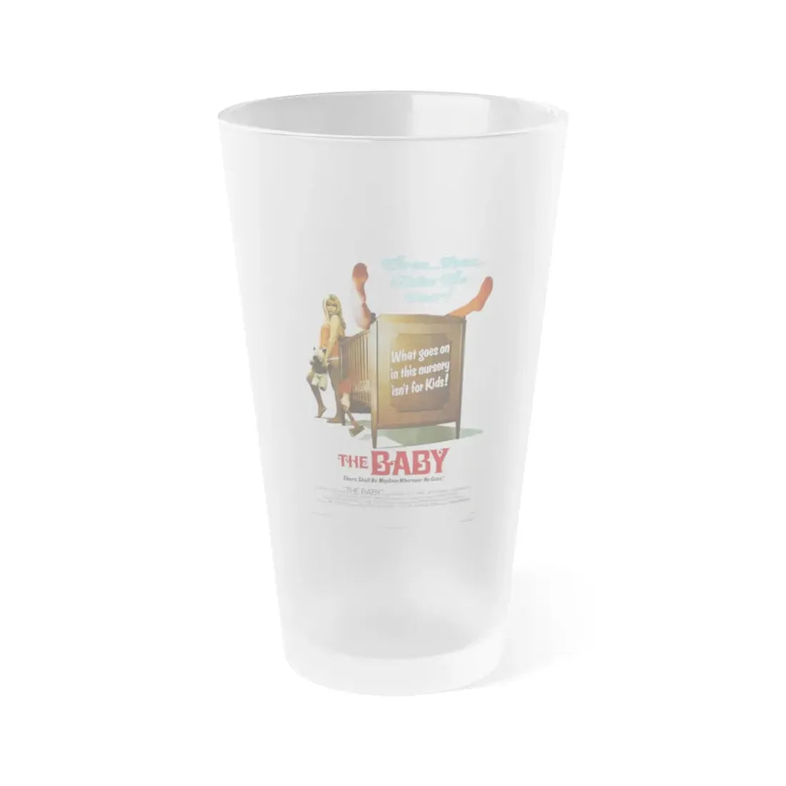 THE BABY 1973 Movie Poster - Frosted Pint Glass 16oz Default Title - Go Mug Yourself