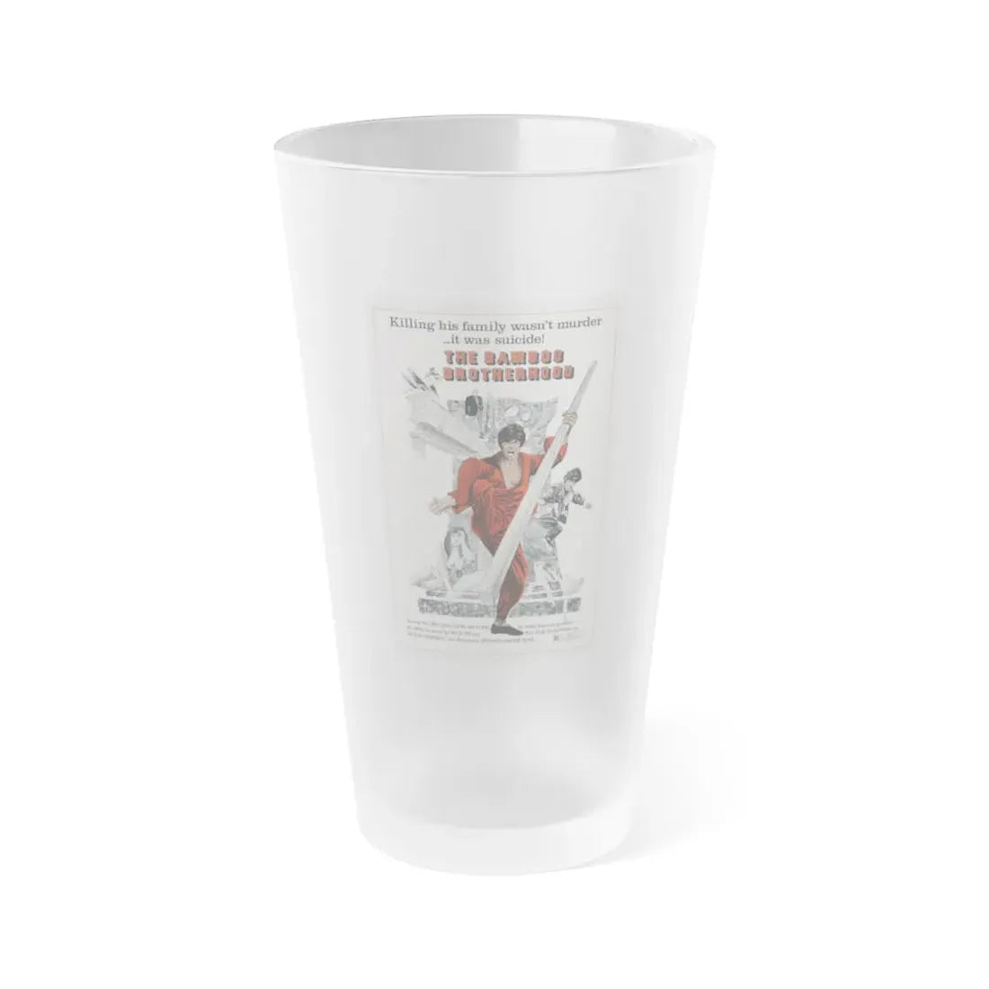 THE BAMBOO BROTHERHOOD 1974 Movie Poster - Frosted Pint Glass 16oz Default Title - Go Mug Yourself