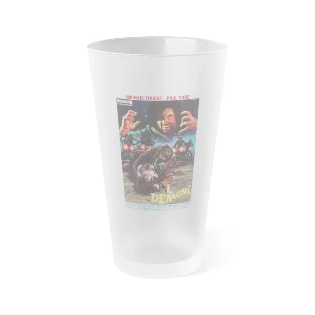 THE BAT PEOPLE (ITALIAN) 1974 Movie Poster - Frosted Pint Glass 16oz Default Title - Go Mug Yourself