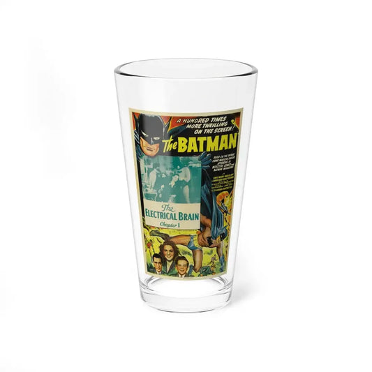 THE BATMAN - THE ELECTRICAL BRAIN 1943 Movie Poster - Pint Glass 16oz 16oz - Go Mug Yourself