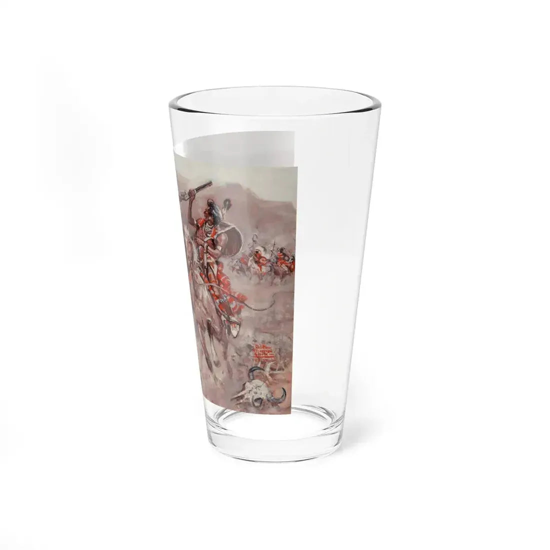 The Battle of Little Big Horn, 1955 (Magazine Illustration) Pint Glass 16oz - Go Mug Yourself