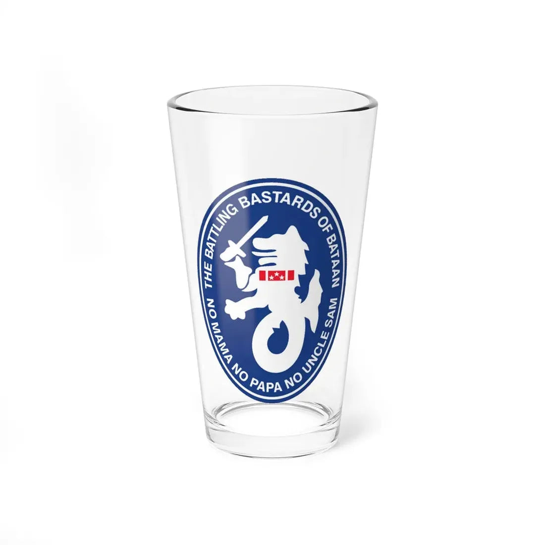 The Battling Bastards USS Bataan LHD5 (U.S. Navy) Pint Glass 16oz 16oz - Go Mug Yourself