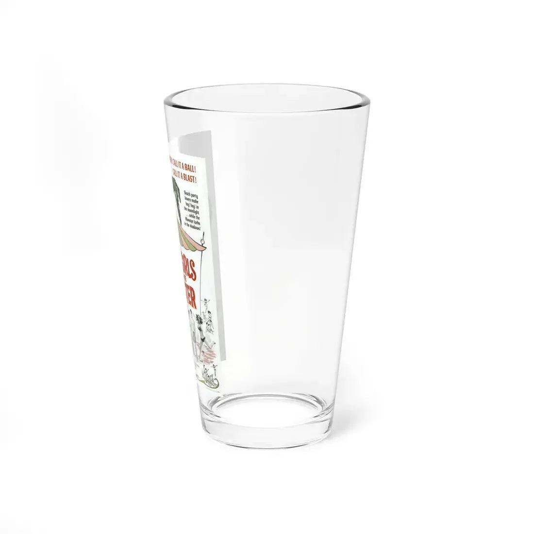 THE BEACH GIRLS AND THE MONSTER 1965 Movie Poster - Pint Glass 16oz - Go Mug Yourself