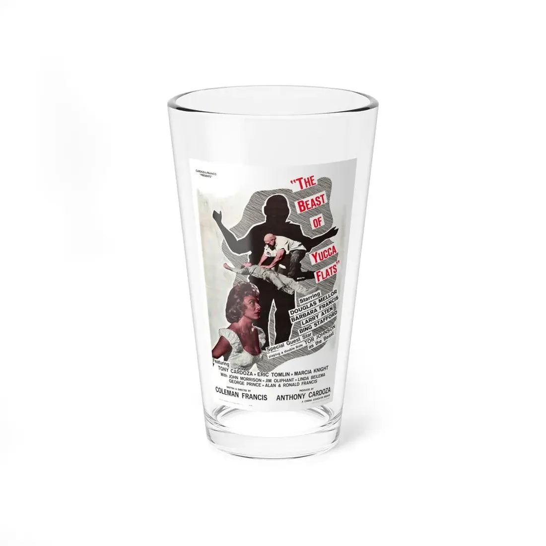 THE BEAST OF YUCCA FLATS 1961 Movie Poster - Pint Glass 16oz 16oz - Go Mug Yourself