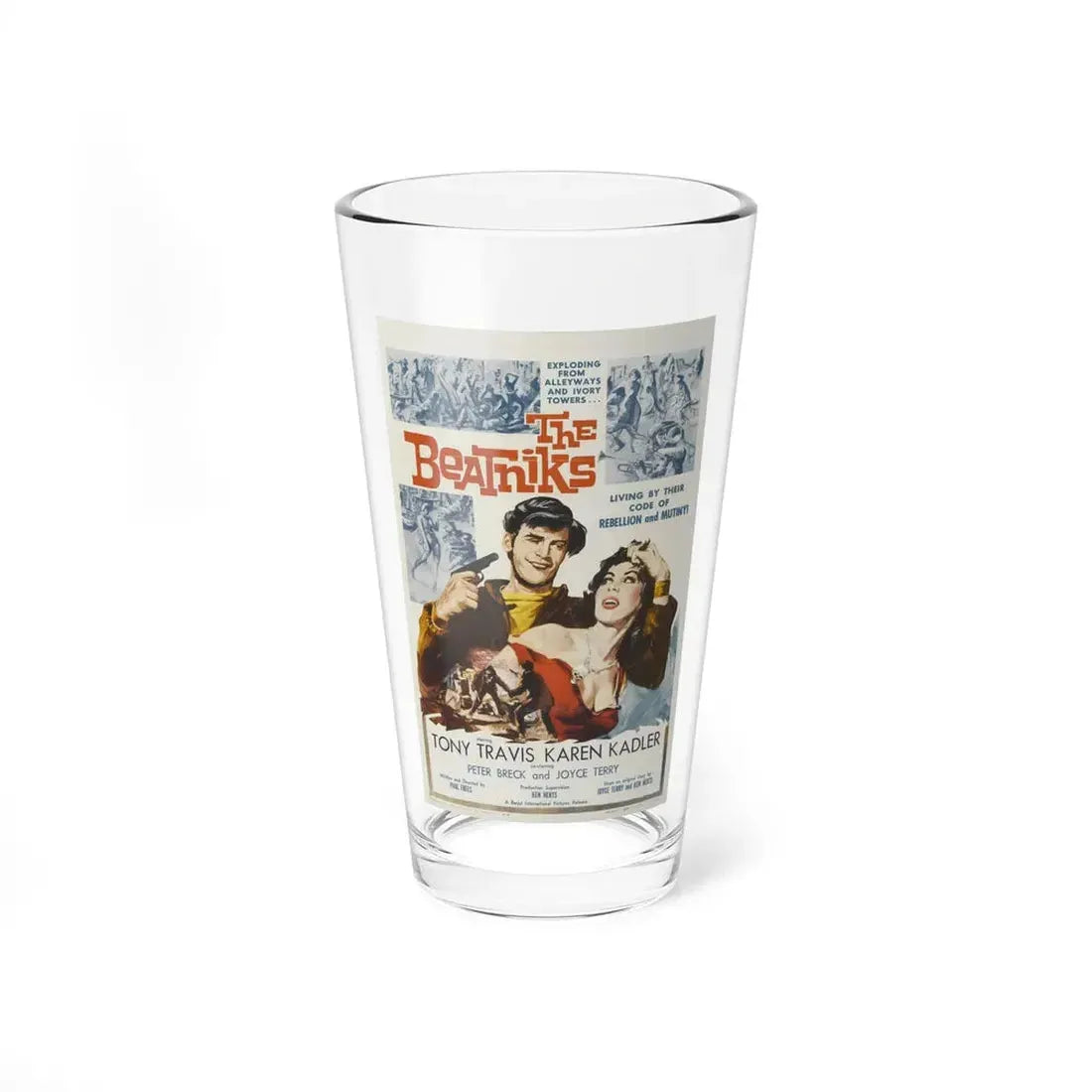 THE BEATNIKS 1958 Movie Poster - Pint Glass 16oz 16oz - Go Mug Yourself