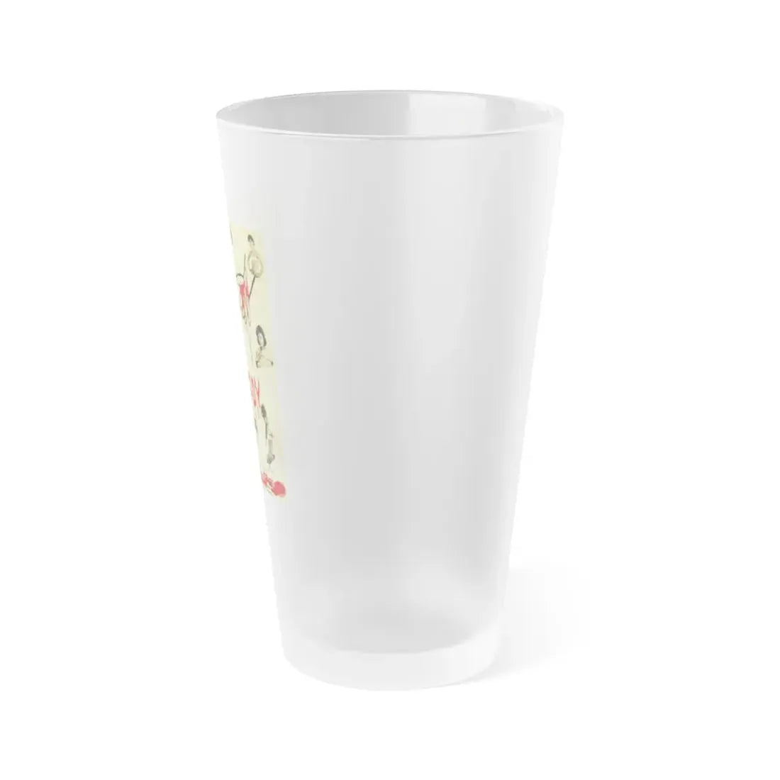 THE BEAUTIFUL, THE BLOODY AND THE BARE 1964 Movie Poster - Frosted Pint Glass 16oz - Go Mug Yourself