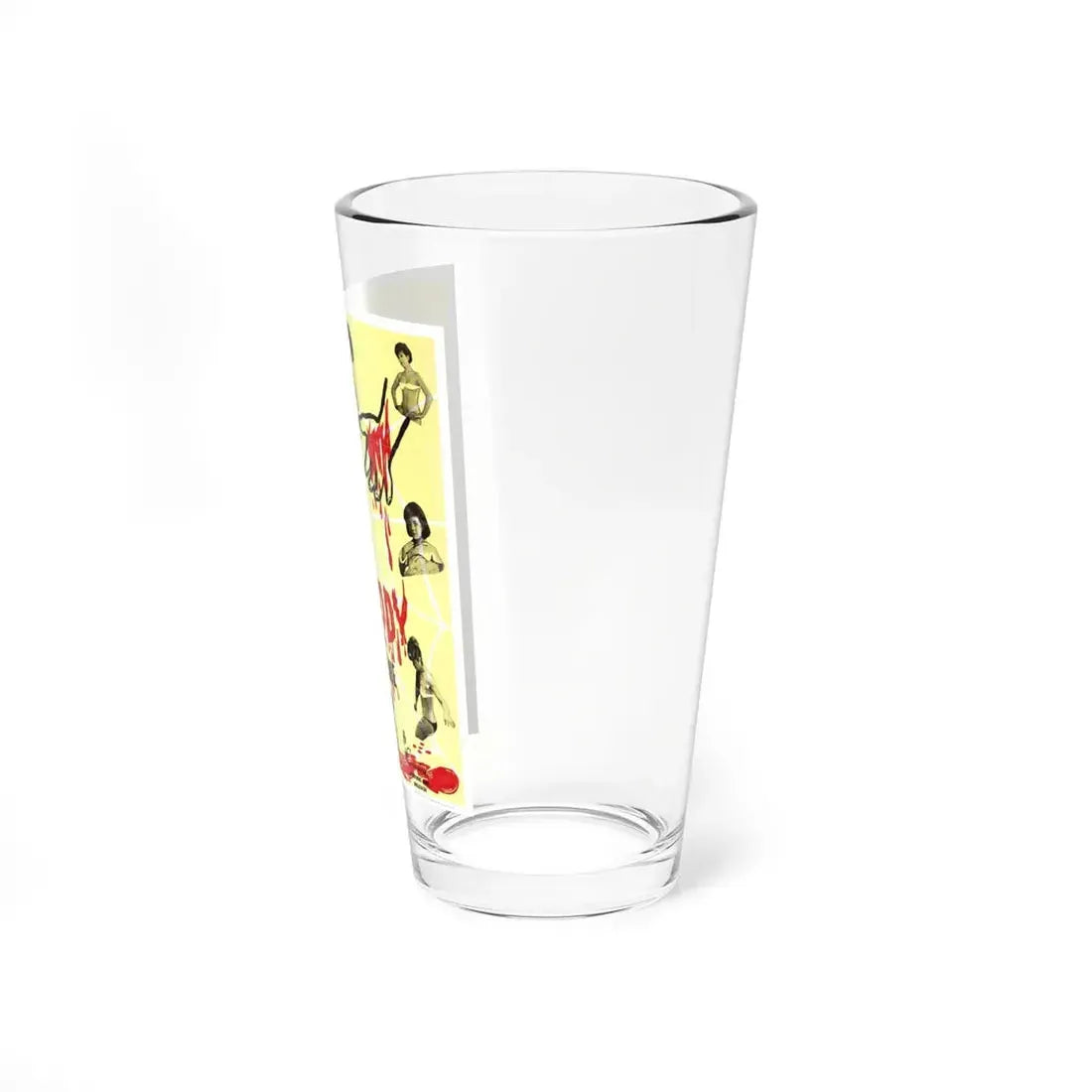 THE BEAUTIFUL, THE BLOODY AND THE BARE 1964 Movie Poster - Pint Glass 16oz - Go Mug Yourself