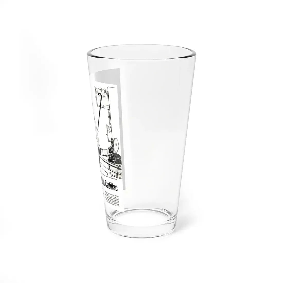 The Beggar in the Gold Cadillac, Front Page Detective, March 1955 (Magazine Illustration) Pint Glass 16oz - Go Mug Yourself