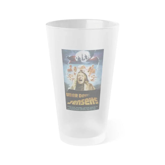 THE BEYOND (GERMAN) 1981 Movie Poster - Frosted Pint Glass 16oz Default Title - Go Mug Yourself
