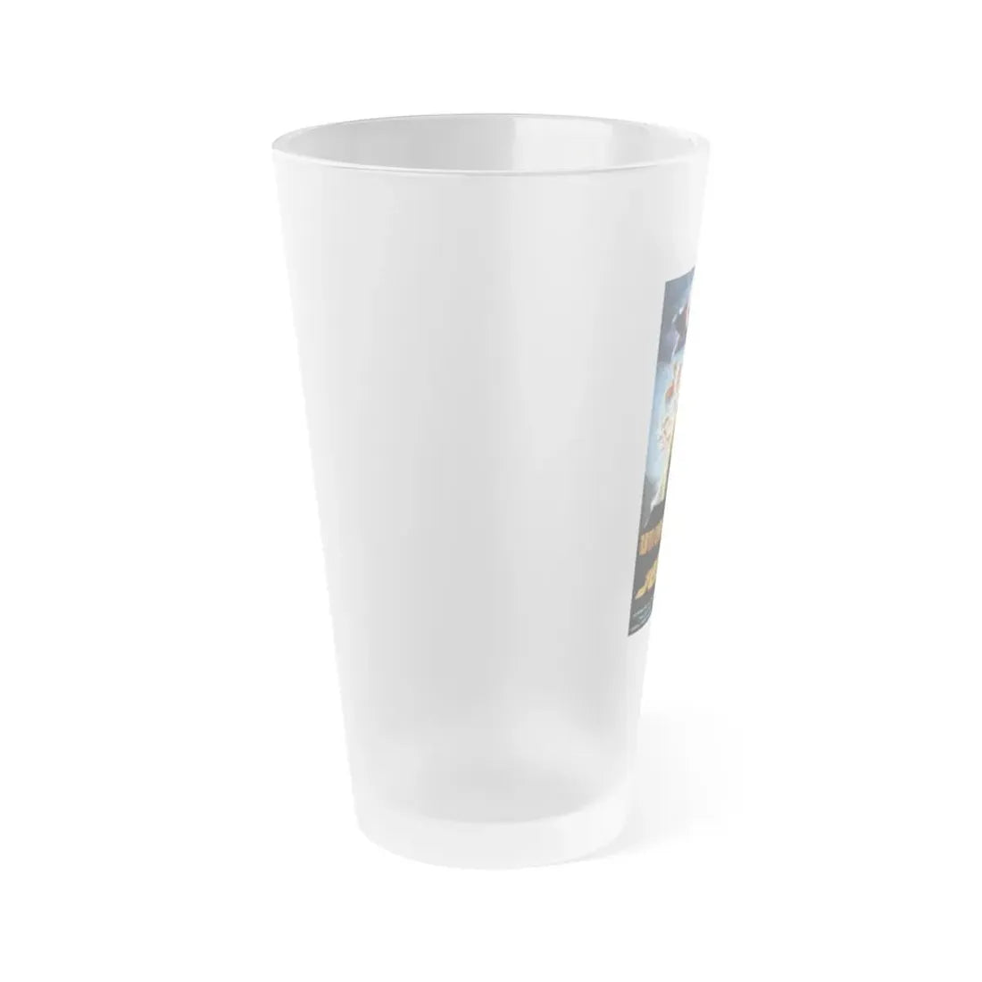 THE BEYOND (GERMAN) 1981 Movie Poster - Frosted Pint Glass 16oz - Go Mug Yourself