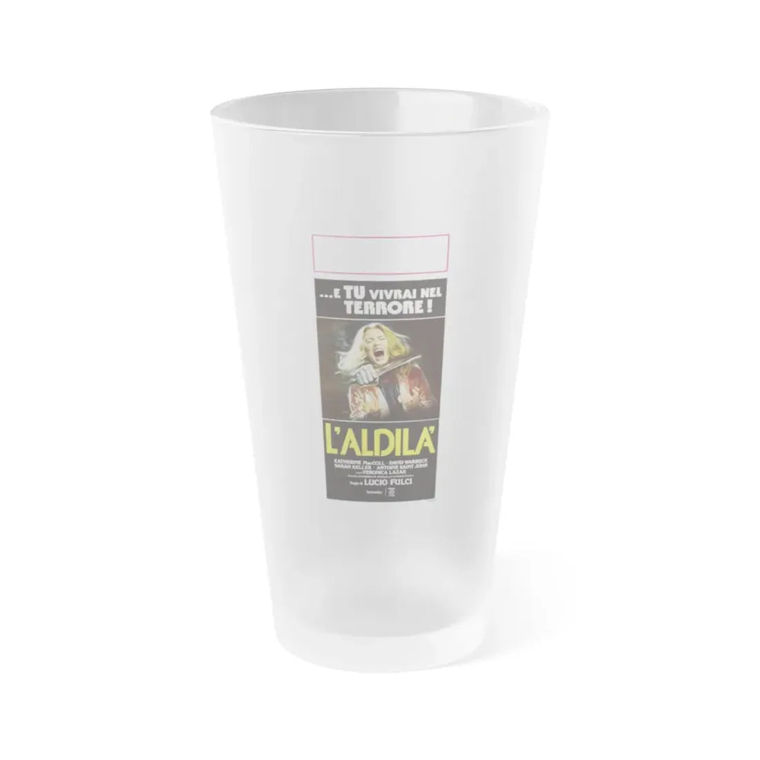 THE BEYOND (ITALIAN) 1981 Movie Poster - Frosted Pint Glass 16oz Default Title - Go Mug Yourself