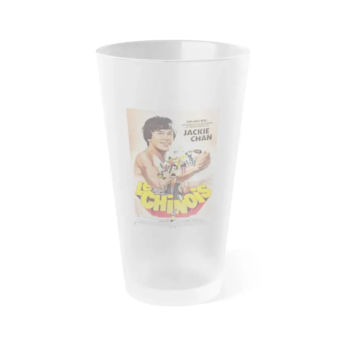 THE BIG BRAWL (2) 1980 Movie Poster - Frosted Pint Glass 16oz 16oz Frosted - Go Mug Yourself