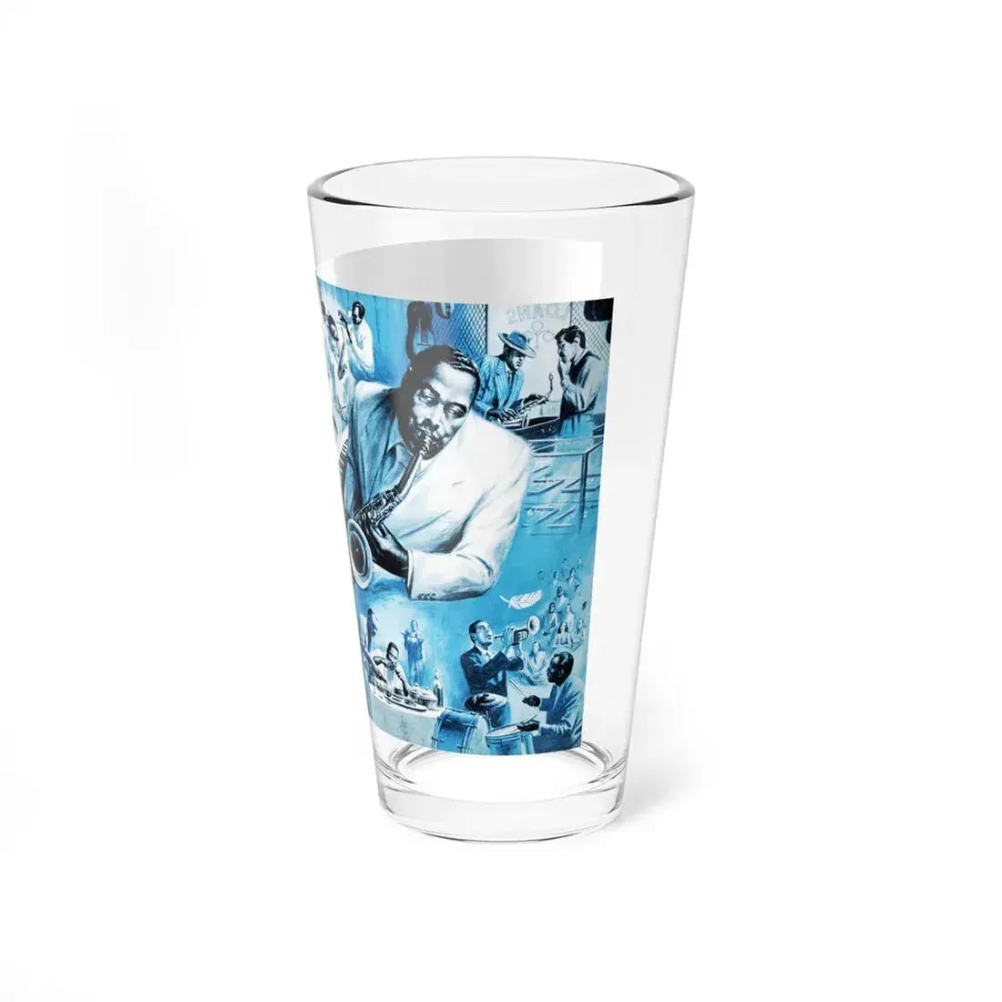 The Bird And His Horn, Saga magazine, March 1959 (Magazine Illustration) Pint Glass 16oz - Go Mug Yourself