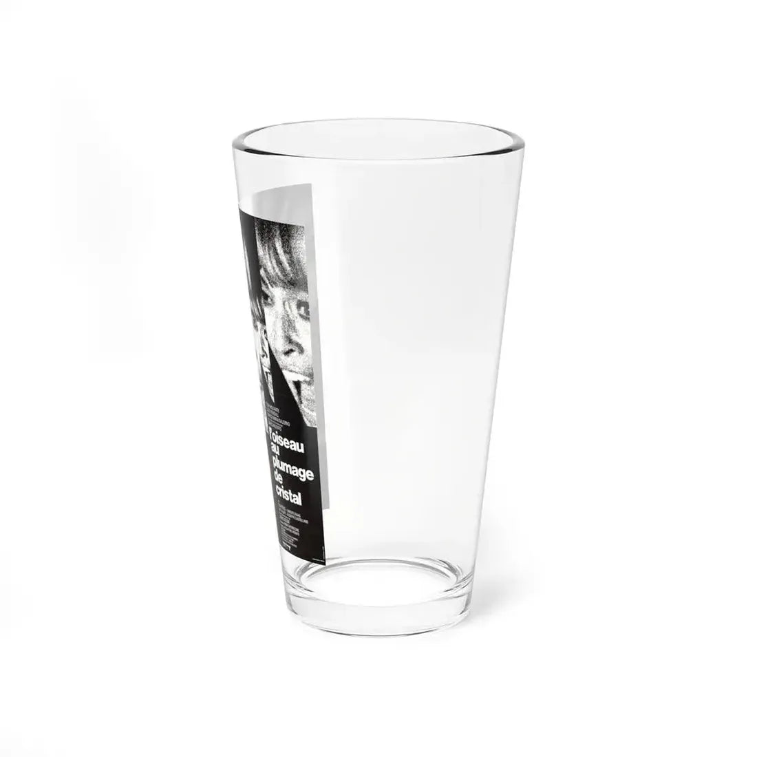 THE BIRD WITH THE CRYSTAL PLUMAGE (FRENCH) 1970 Movie Poster - Pint Glass 16oz - Go Mug Yourself