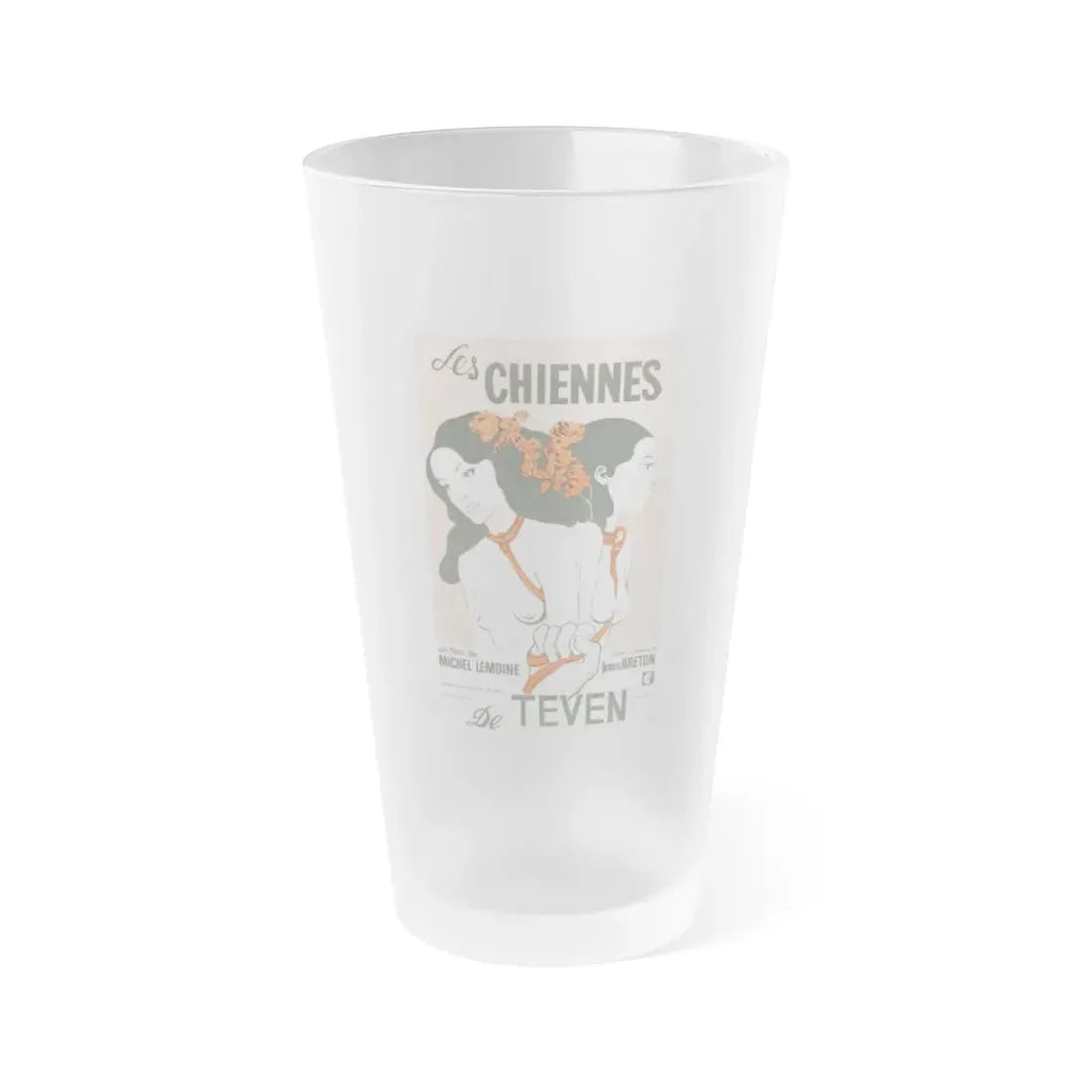 THE BITCHES (BELGIAN) 1973 Movie Poster - Frosted Pint Glass 16oz Default Title - Go Mug Yourself