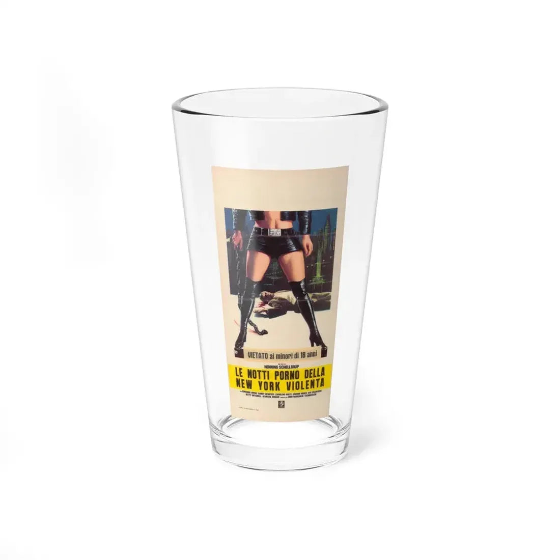 THE BLACK ALLEY CATS (ITALIAN) 1973 Movie Poster - Pint Glass 16oz 16oz - Go Mug Yourself