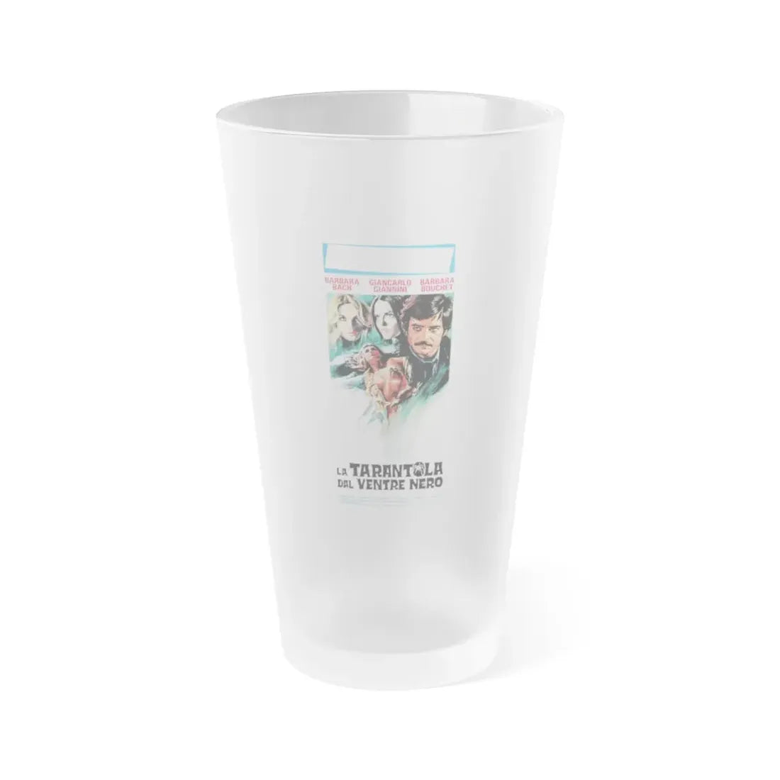 THE BLACK BELLY OF THE TARANTULA (ITALIAN) 1971 Movie Poster - Frosted Pint Glass 16oz Default Title - Go Mug Yourself