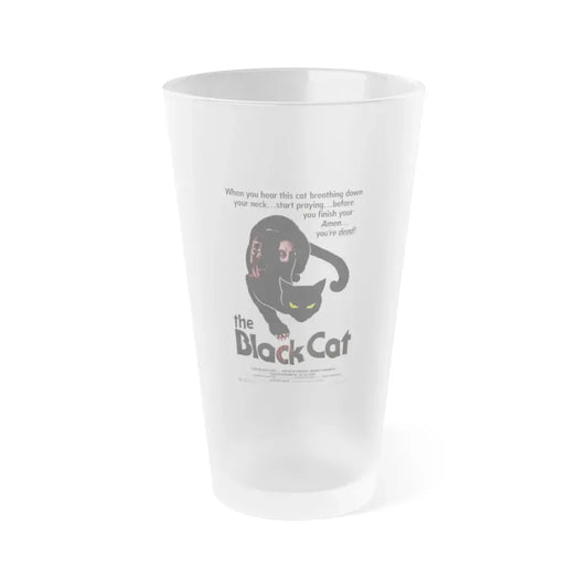 THE BLACK CAT 1981 Movie Poster - Frosted Pint Glass 16oz Default Title - Go Mug Yourself