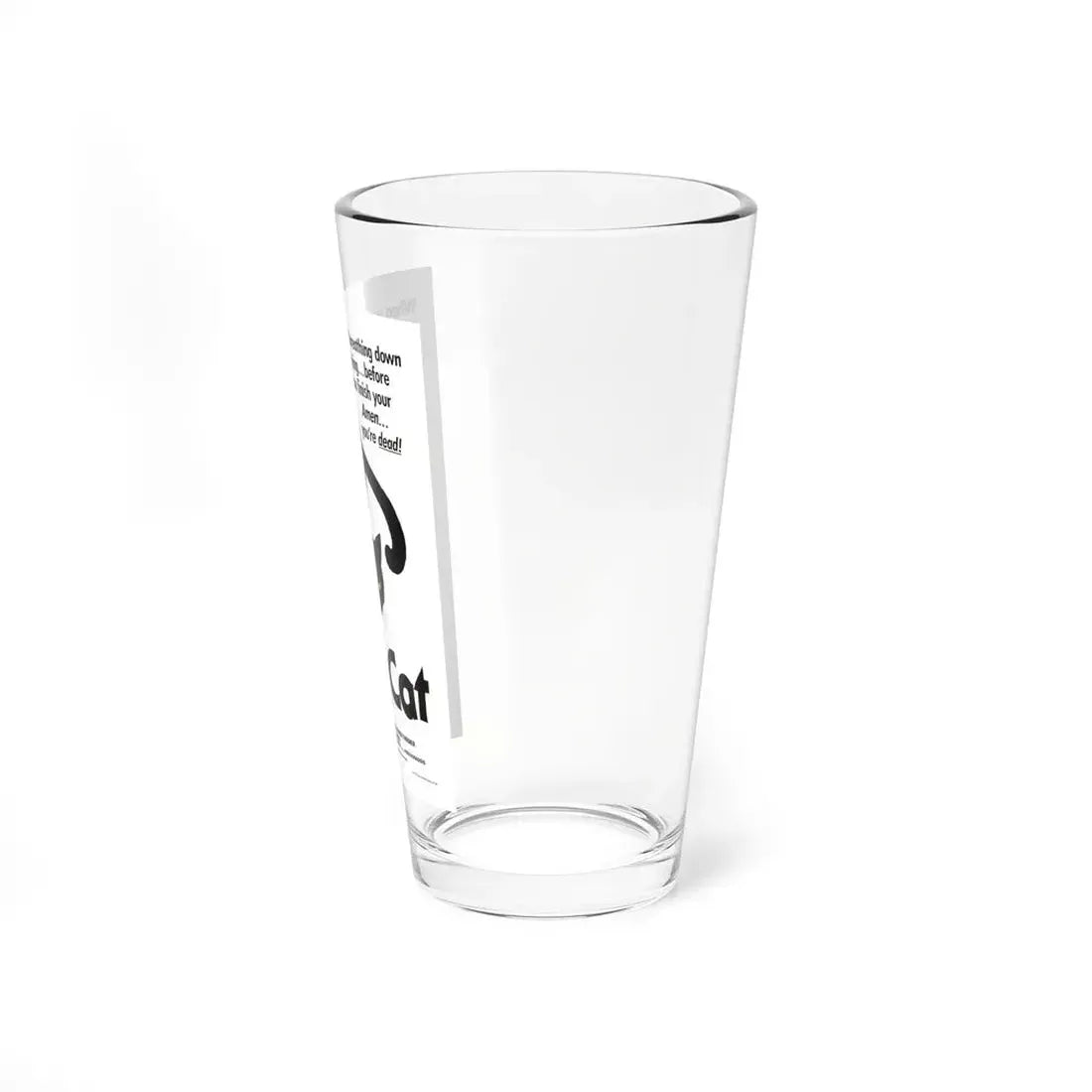 THE BLACK CAT 1981 Movie Poster - Pint Glass 16oz - Go Mug Yourself