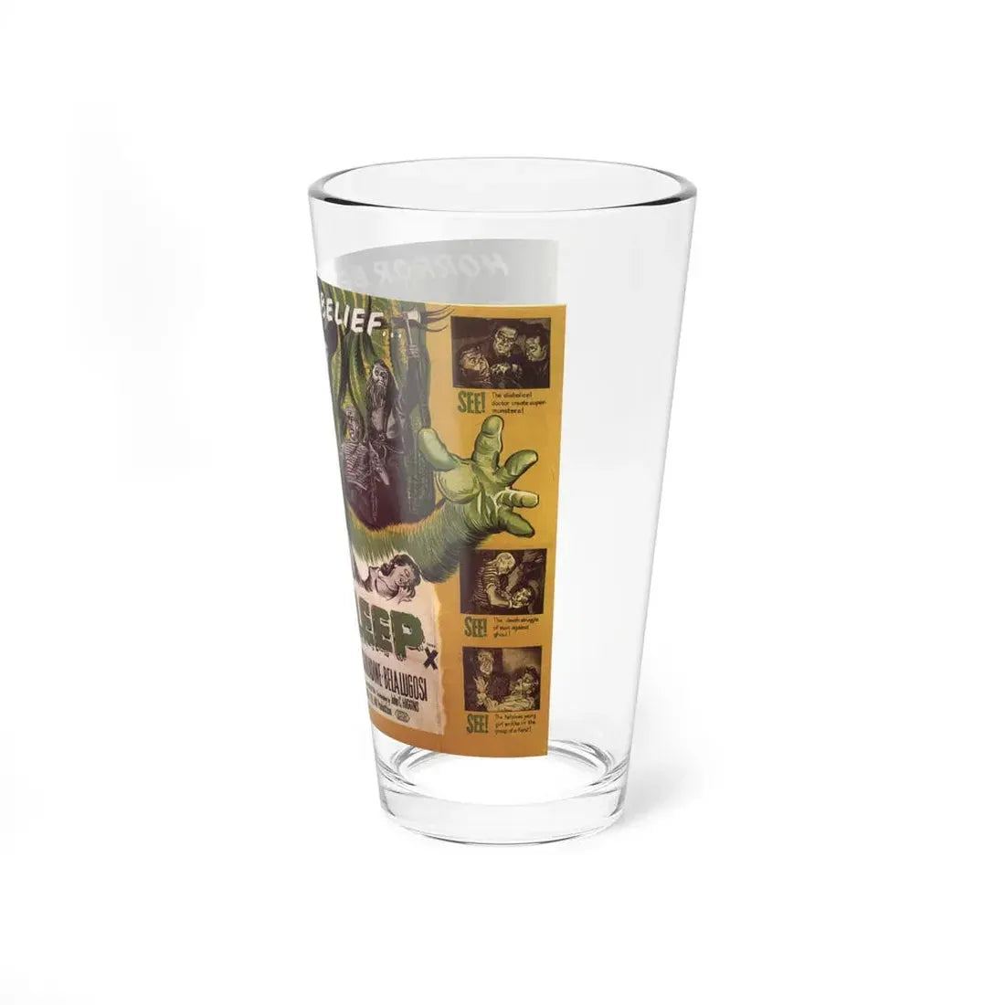 THE BLACK SLEEP (2) 1956 Movie Poster - Pint Glass 16oz - Go Mug Yourself