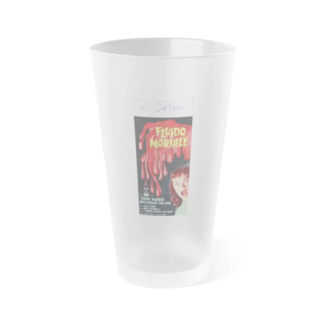 THE BLOB (2) 1958 Movie Poster - Frosted Pint Glass 16oz Default Title - Go Mug Yourself
