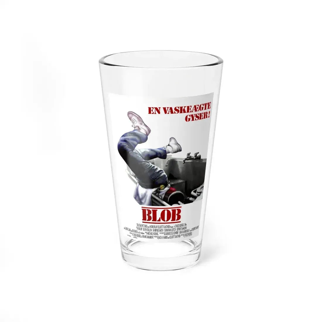 THE BLOB (DANISH) 1988 Movie Poster - Pint Glass 16oz 16oz - Go Mug Yourself