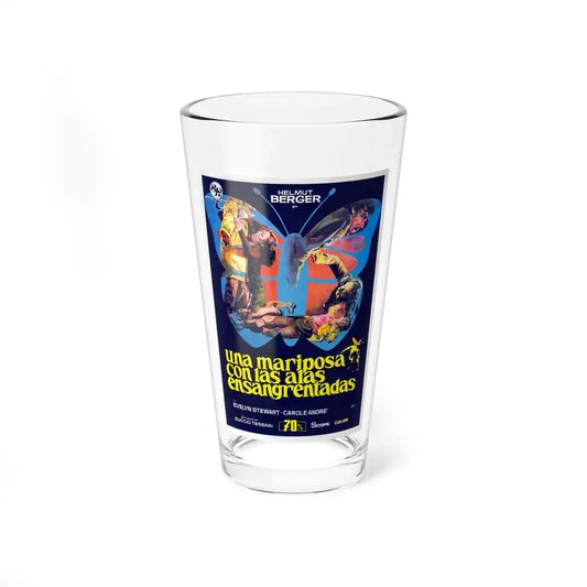THE BLOODSTAINED BUTTERFLY (SPANISH) 1971 Movie Poster - Pint Glass 16oz 16oz - Go Mug Yourself