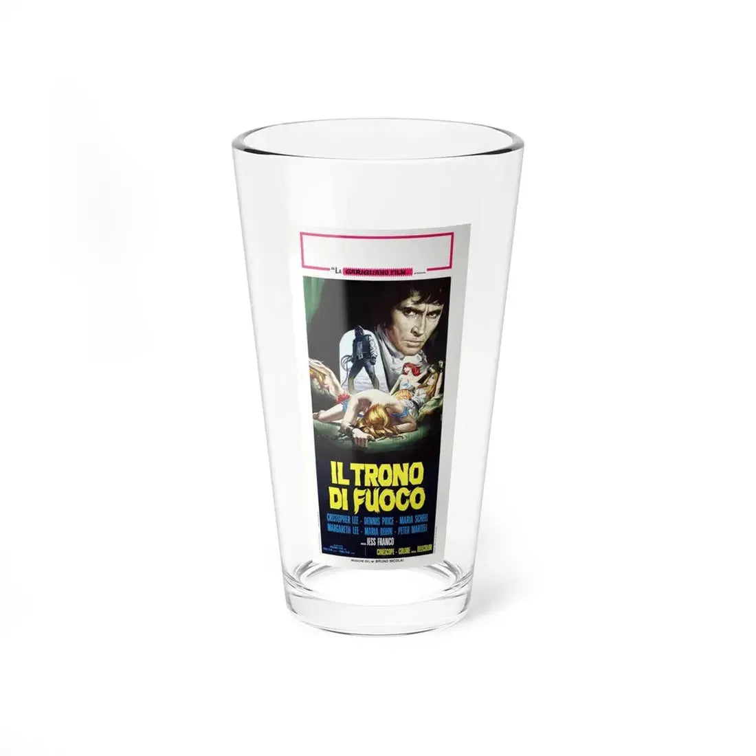 THE BLOODY JUDGE (ITALIAN) 1970 Movie Poster - Pint Glass 16oz 16oz - Go Mug Yourself