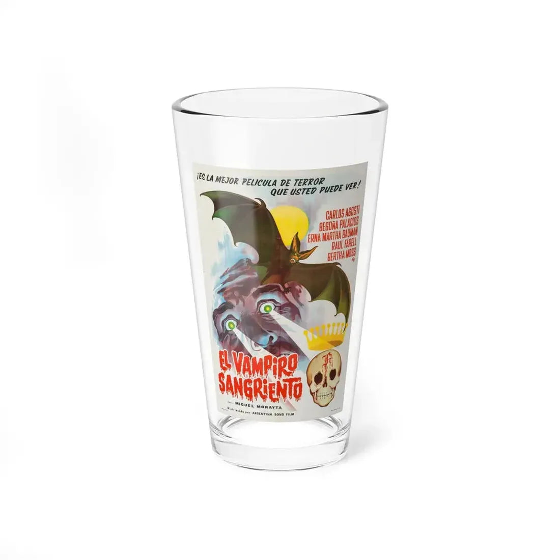 THE BLOODY VAMPIRE 1962 Movie Poster - Pint Glass 16oz 16oz - Go Mug Yourself