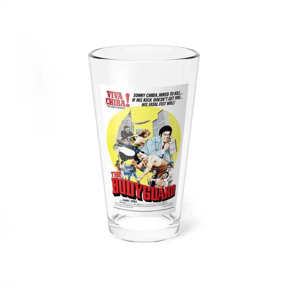 THE BODYGUARD 1973 Movie Poster - Pint Glass 16oz 16oz - Go Mug Yourself