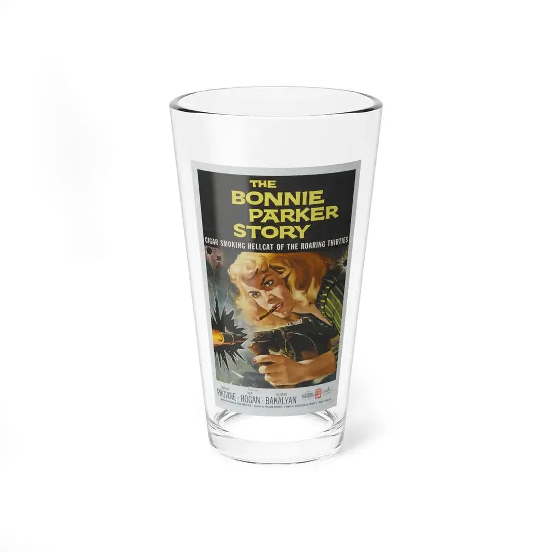 THE BONNIE PARKER STORY 1958 Movie Poster - Pint Glass 16oz 16oz - Go Mug Yourself