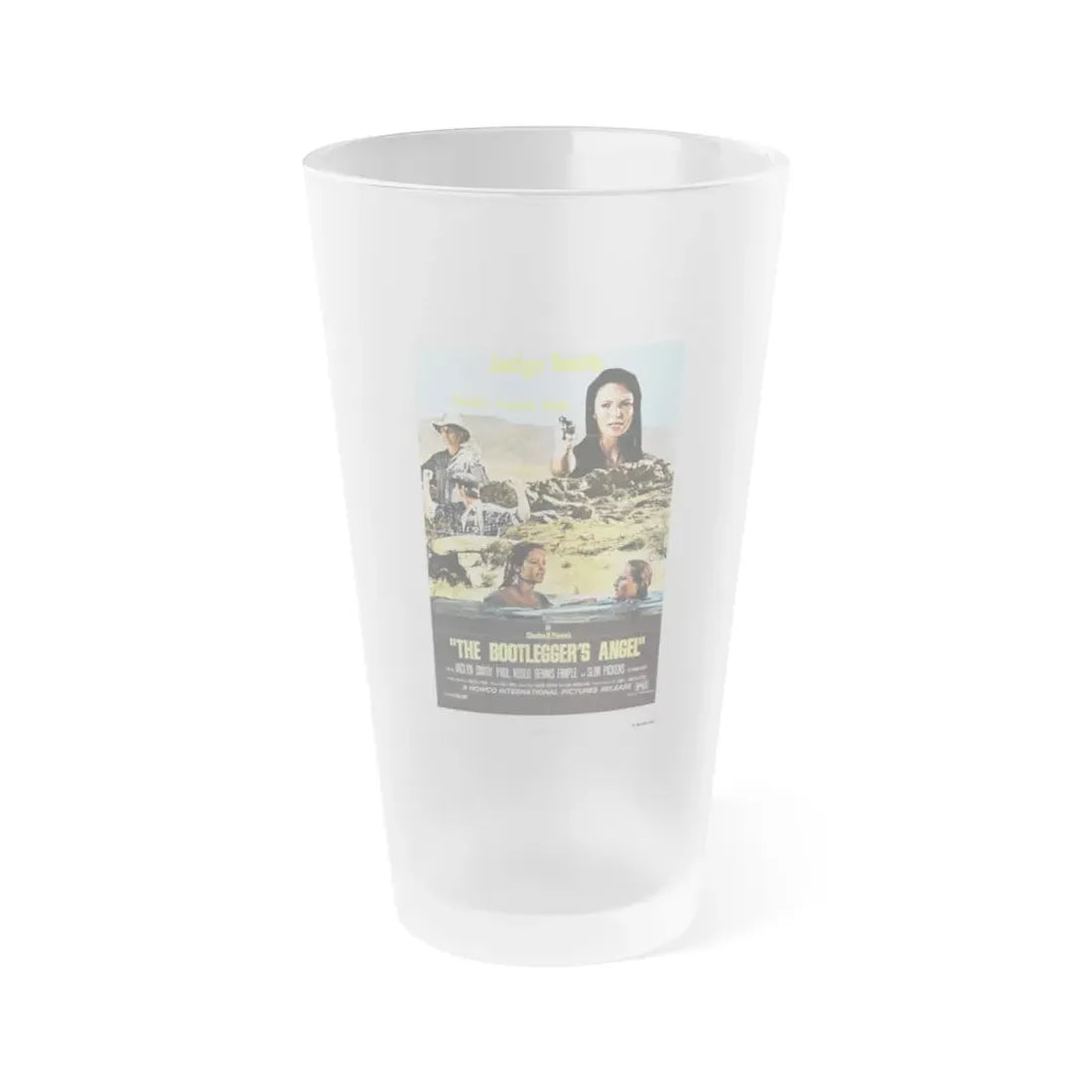 THE BOOTLEGGER'S ANGEL 1974 Movie Poster - Frosted Pint Glass 16oz Default Title - Go Mug Yourself