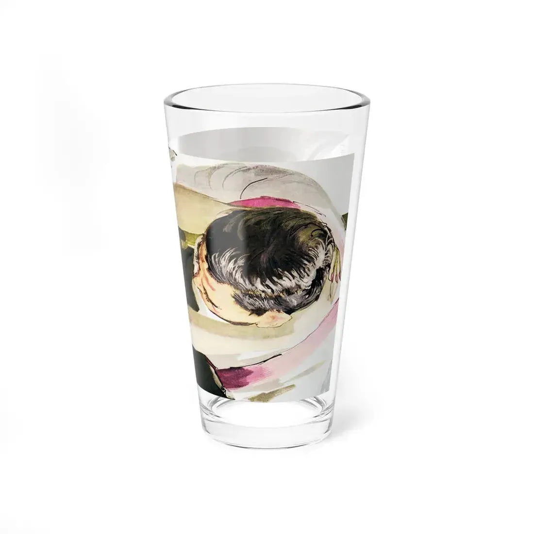 The Brave Girls (1), Cosmopolitan, December 1955 (Magazine Illustration) Pint Glass 16oz - Go Mug Yourself