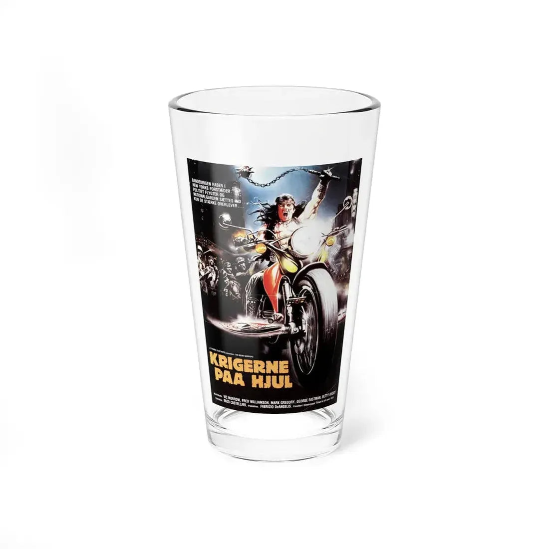 THE BRONX WARRIORS (DANISH) 1982 Movie Poster - Pint Glass 16oz 16oz - Go Mug Yourself
