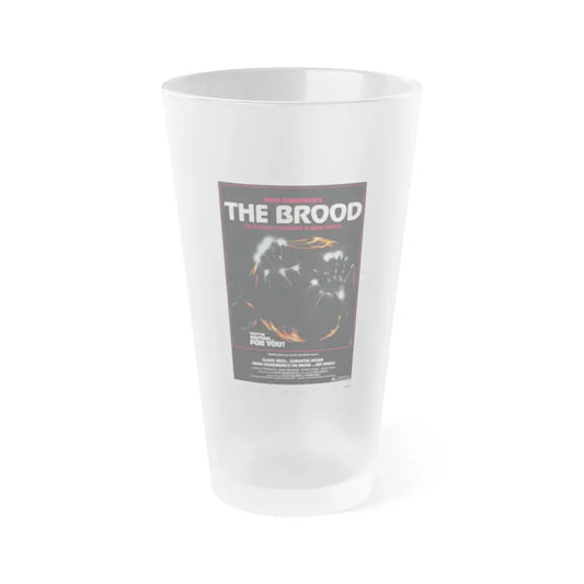 THE BROOD 1979 Movie Poster - Frosted Pint Glass 16oz Default Title - Go Mug Yourself