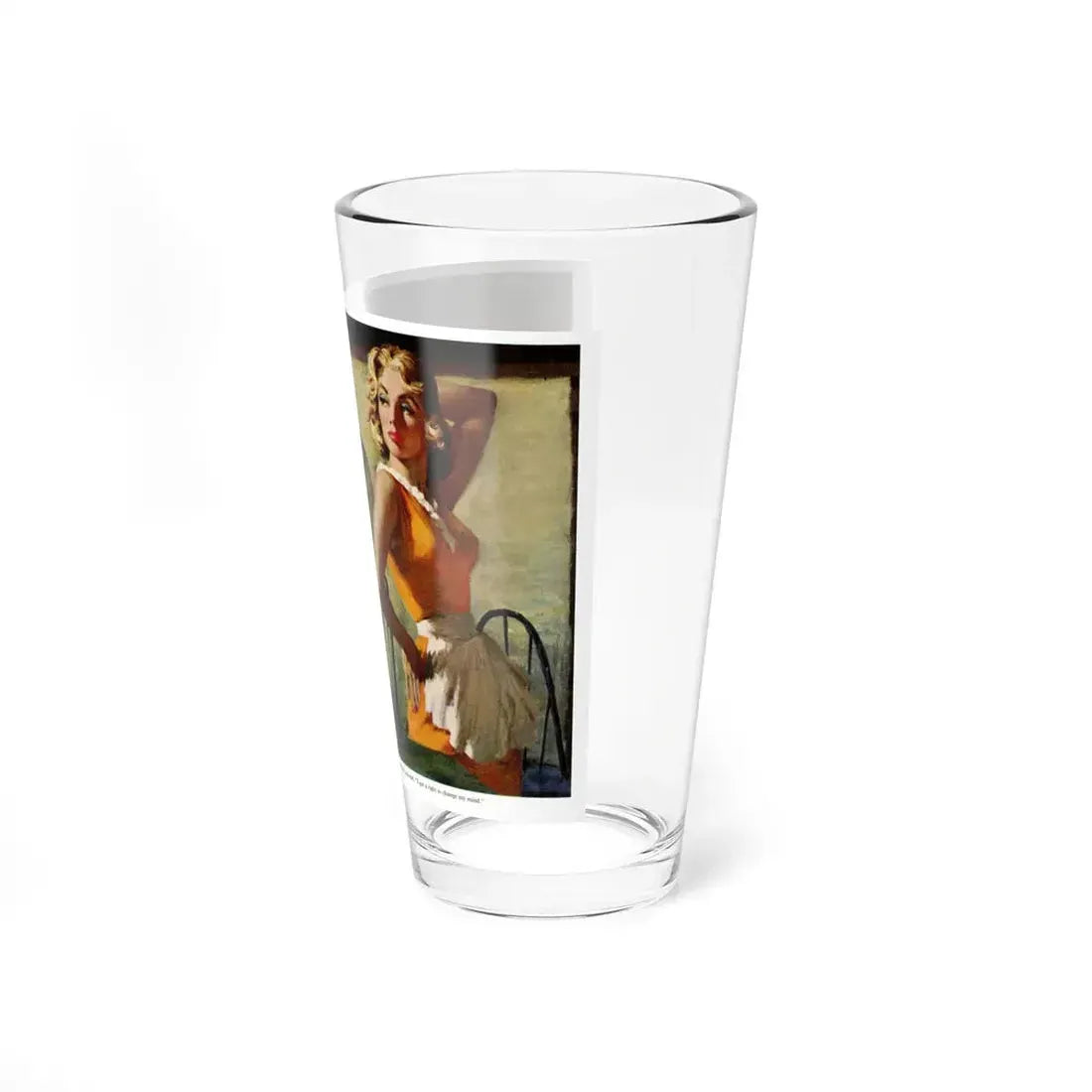 The Brush Off, 1957 (Magazine Illustration) Pint Glass 16oz - Go Mug Yourself