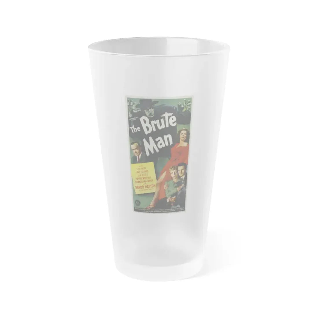 THE BRUTE MAN 1946 Movie Poster - Frosted Pint Glass 16oz Default Title - Go Mug Yourself
