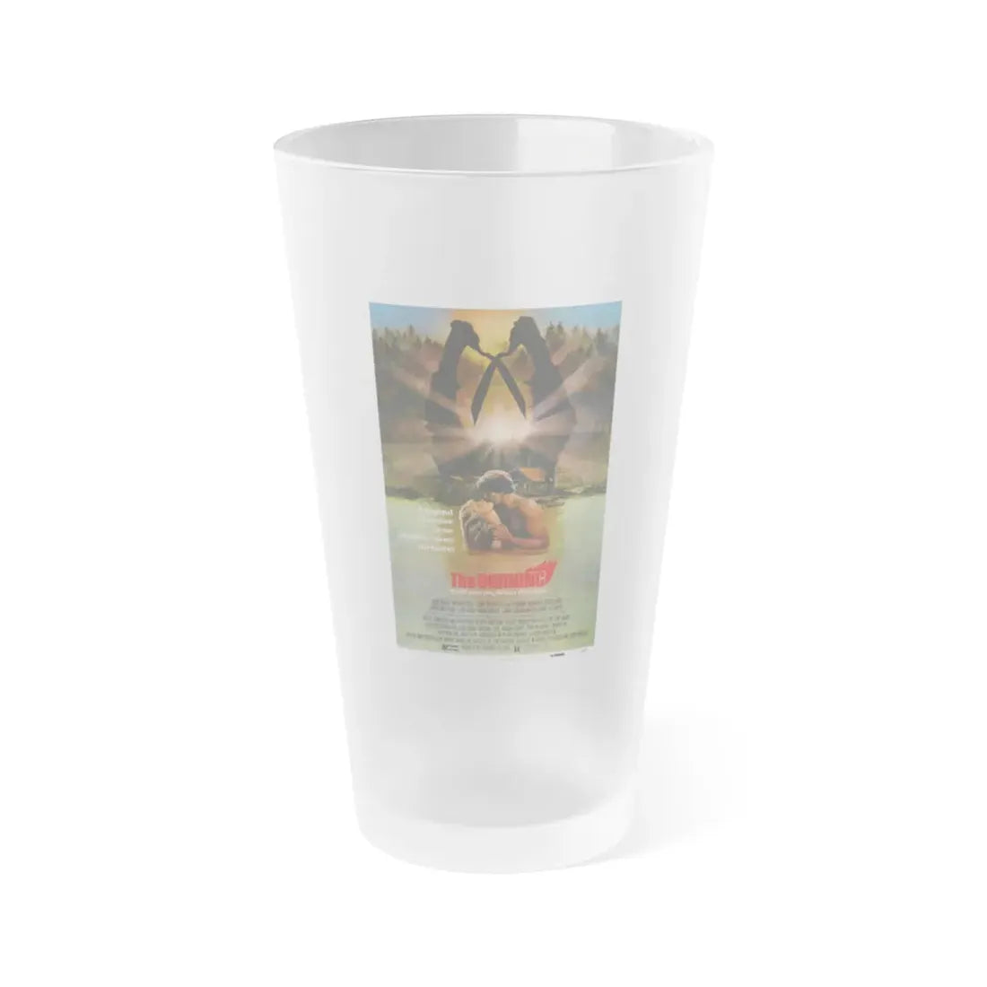 THE BURNING 1981 Movie Poster - Frosted Pint Glass 16oz Default Title - Go Mug Yourself