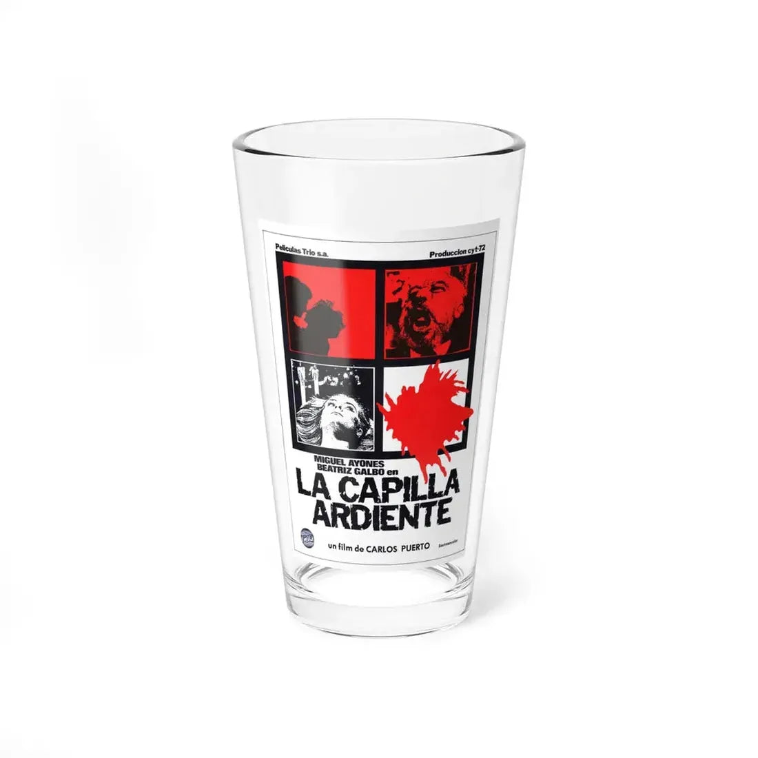 THE BURNING CHAPEL 1981 Movie Poster - Pint Glass 16oz 16oz - Go Mug Yourself
