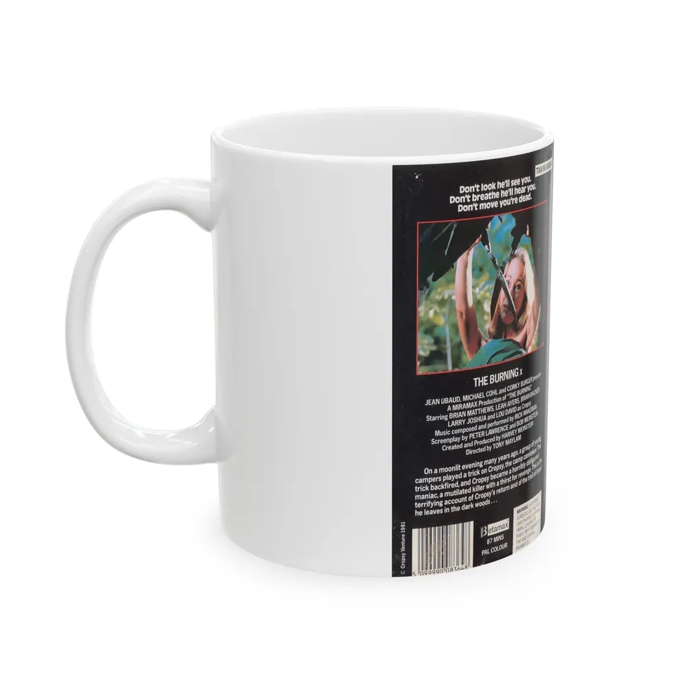 THE BURNING (VHS COVER) - White Coffee Mug-Go Mug Yourself