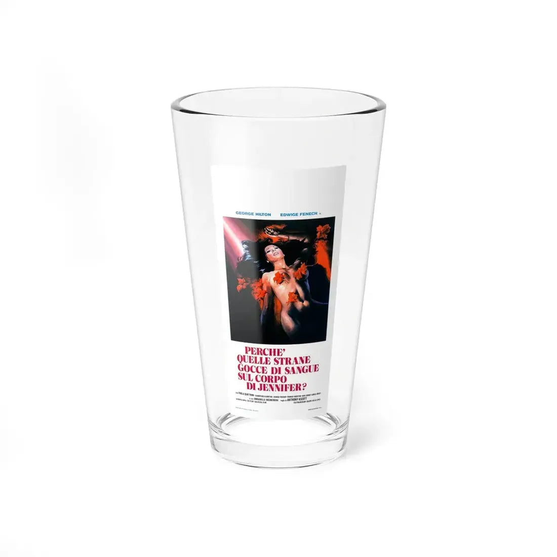 THE CASE OF THE BLOODY IRIS (ITALIAN) 1972 Movie Poster - Pint Glass 16oz 16oz - Go Mug Yourself