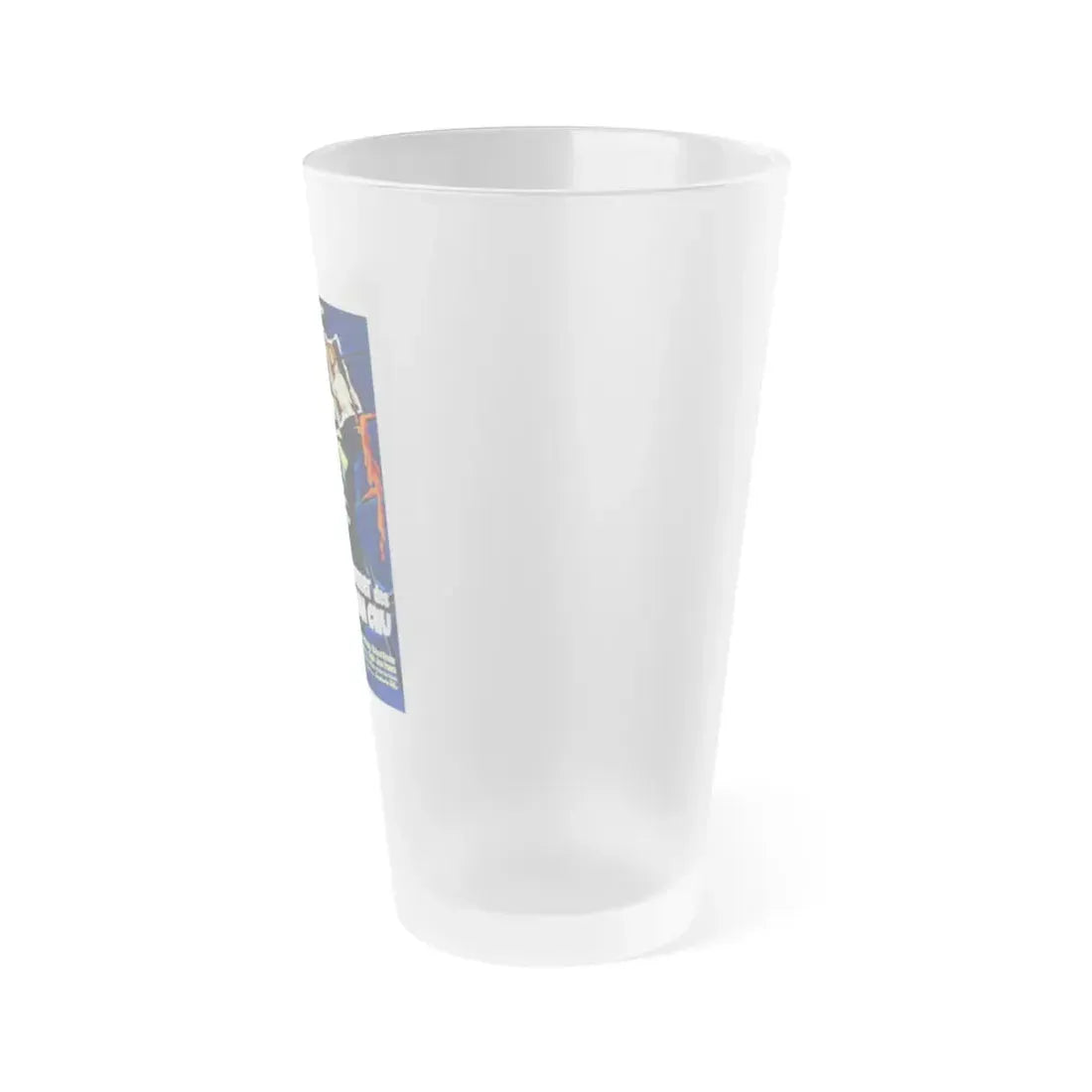 THE CASTLE OF FU MANCHU (GERMANY) 1969 Movie Poster - Frosted Pint Glass 16oz - Go Mug Yourself