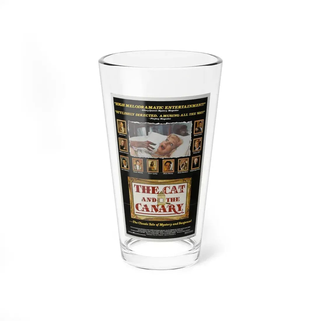 THE CAT AND THE CANARY 1978 Movie Poster - Pint Glass 16oz 16oz - Go Mug Yourself