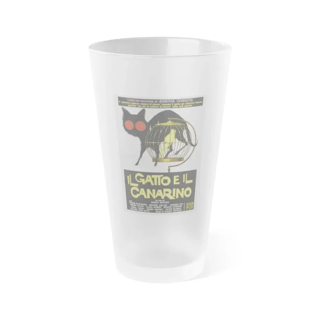 THE CAT AND THE CANARY (2) 1978 Movie Poster - Frosted Pint Glass 16oz Default Title - Go Mug Yourself