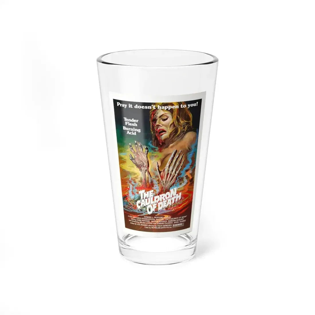 THE CAULDRON OF DEATH 1973 Movie Poster - Pint Glass 16oz 16oz - Go Mug Yourself