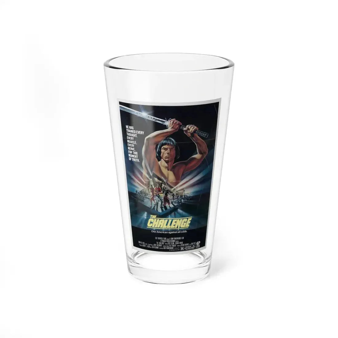 THE CHALLENGE 1982 Movie Poster - Pint Glass 16oz 16oz - Go Mug Yourself