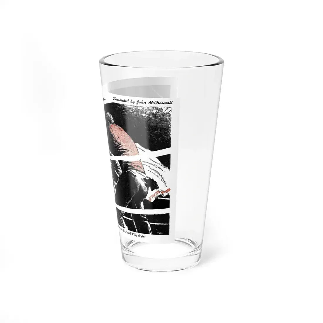 The ChampPulls One (1), Blue Book Magazine, February 1947 (Magazine Illustration) Pint Glass 16oz - Go Mug Yourself