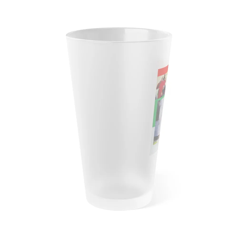 The Chicago Gang Book Page 119 - Mickey Cobras Identifiers - Frosted Pint Glass 16oz-Go Mug Yourself