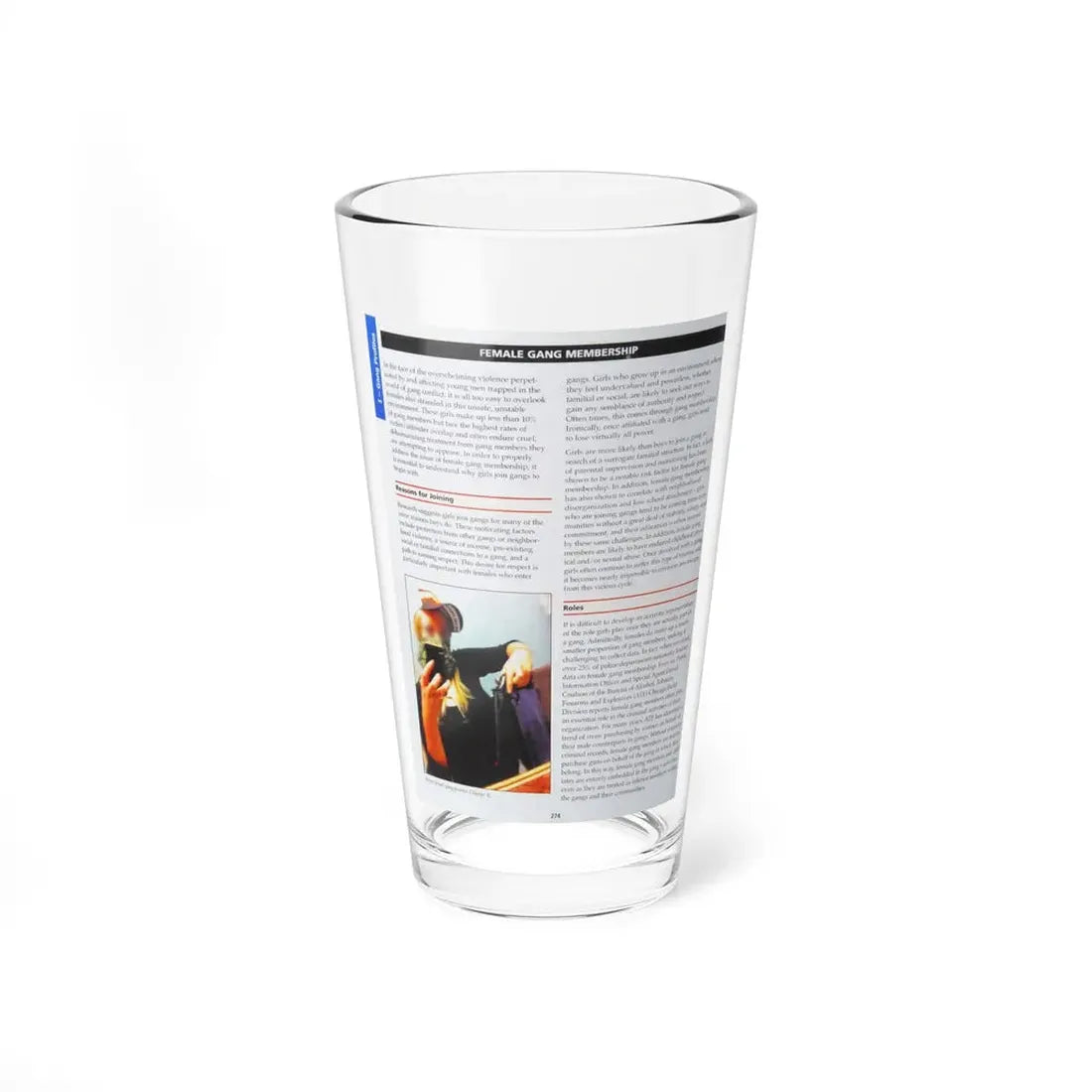 The Chicago Gang Book Page 274 - Pint Glass 16oz 16oz - Go Mug Yourself